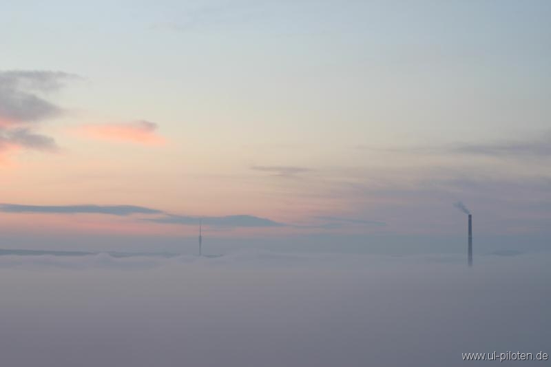 Nebel im Dresdener Elbtal
