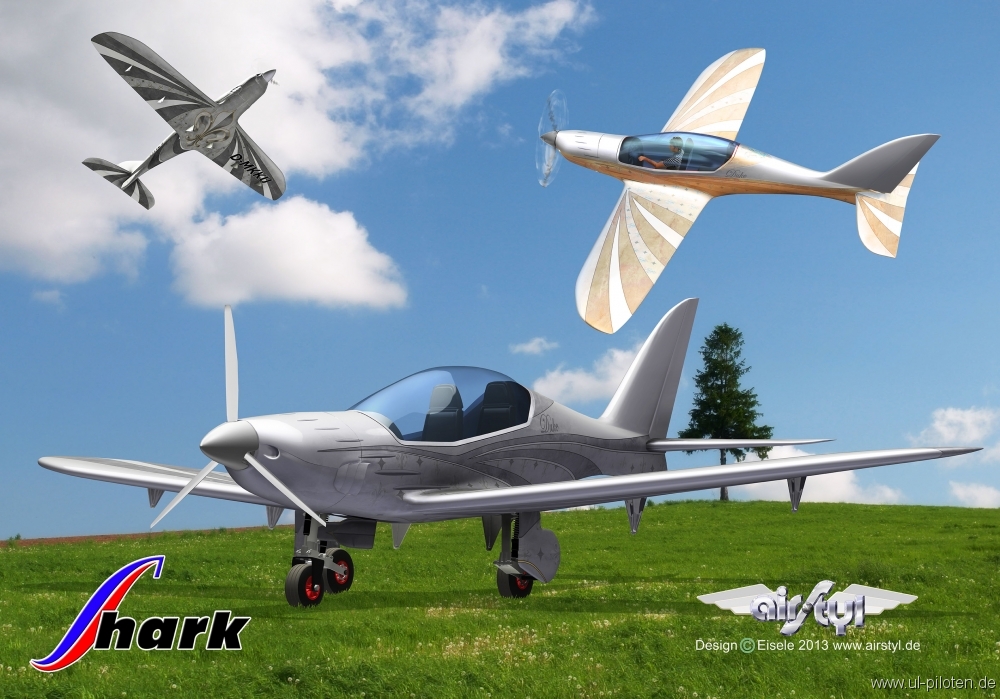 Shark mit Airbrush-Design