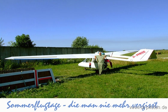 Sommerabend nach dem Flug