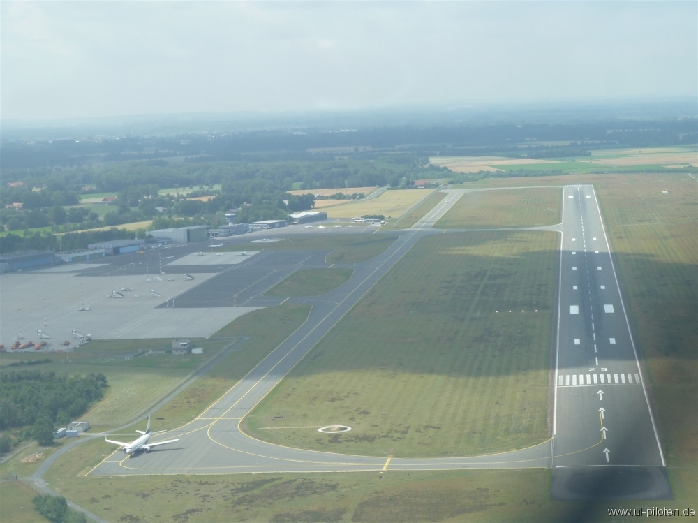 Dieter im Anflug auf den Flughafen M�nster-Osnabr�ck