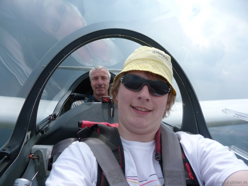 Erster Flug mit Pascal