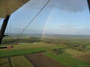 Landung unterm Regenbogen